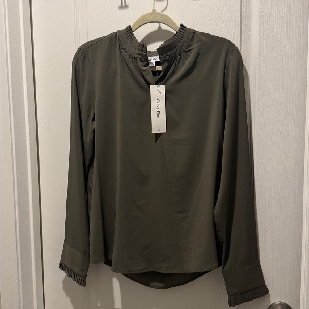 Calvin Klein Dark Green Women's Blouse